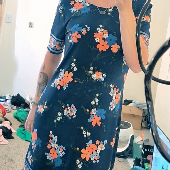 Floral Navy Dress Michael Kors - Picture 2 of 3